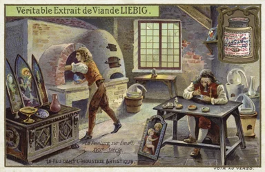 Painting on enamel, 17th Century